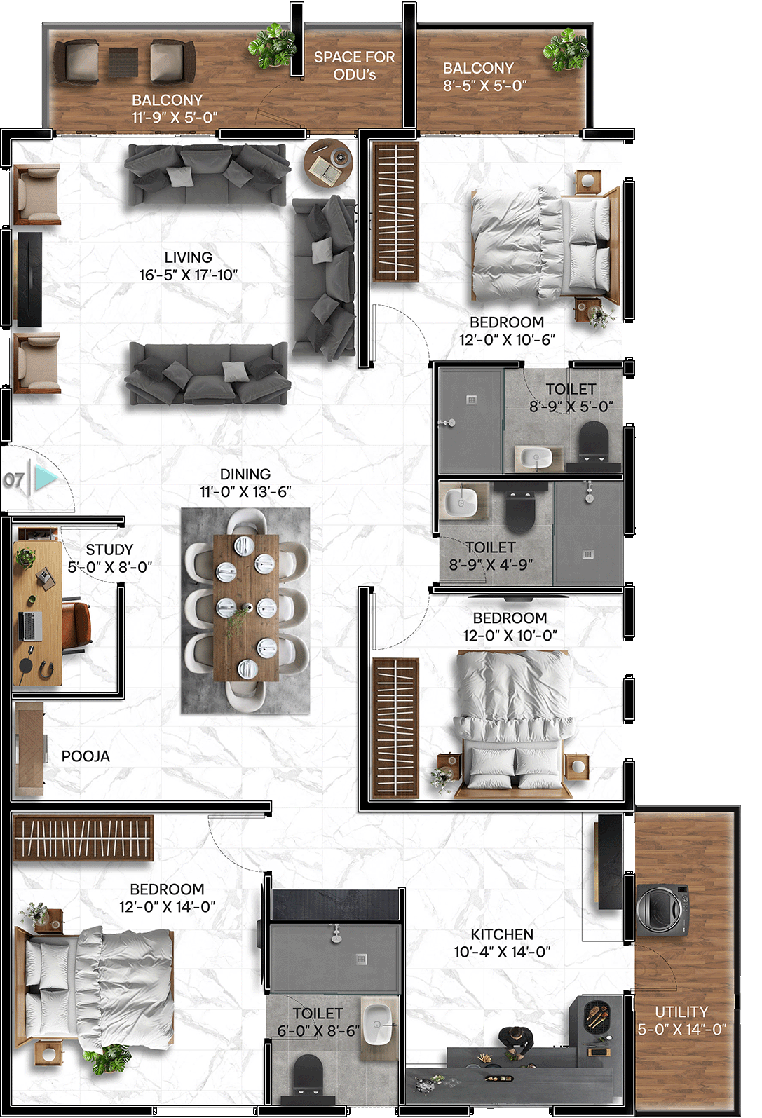 3 Bedrooms Bedrooms, ,3 BathroomsBathrooms,Apartment,Available Floor Plans,1794