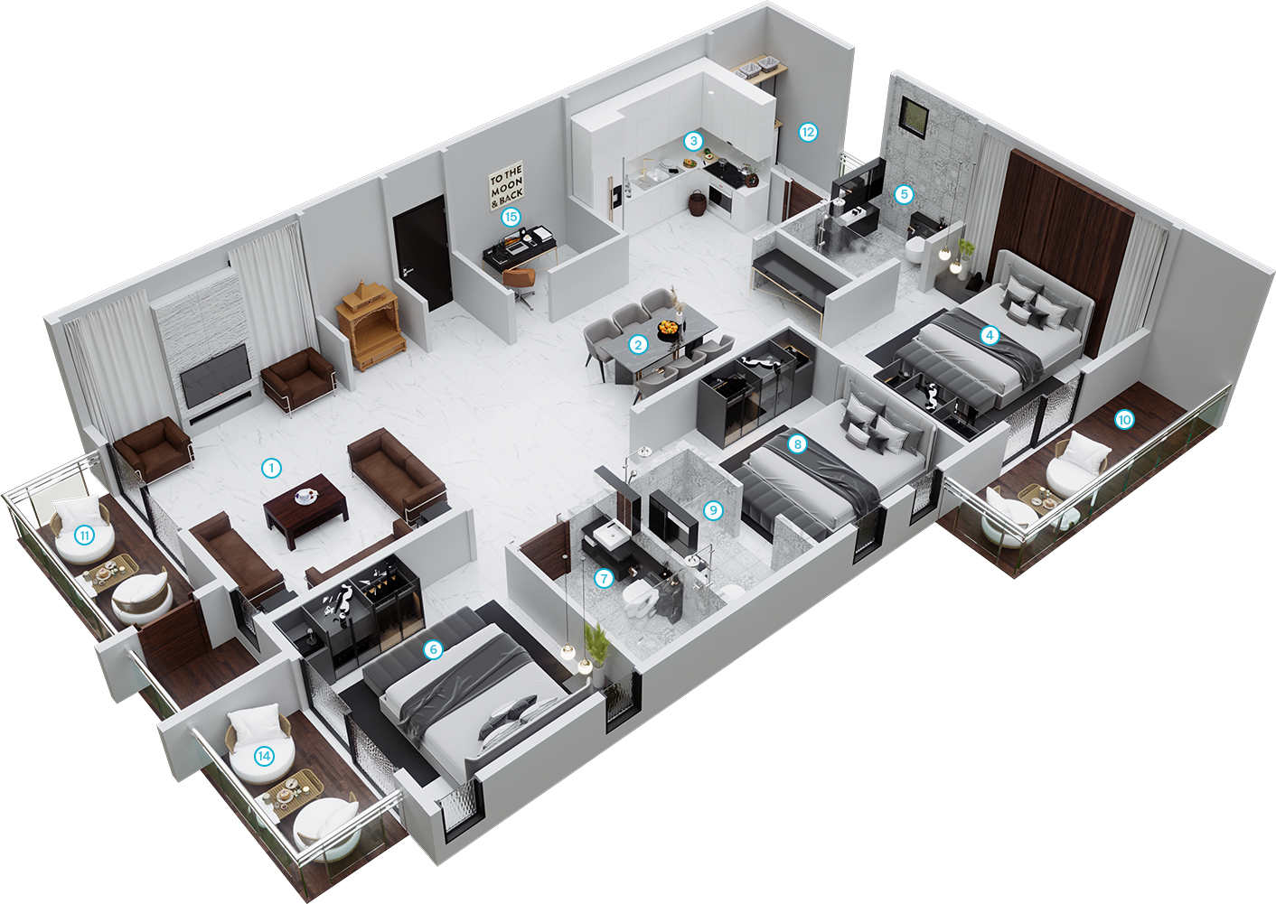3 Bedrooms Bedrooms, ,3 BathroomsBathrooms,Apartment,Available Floor Plans,1657
