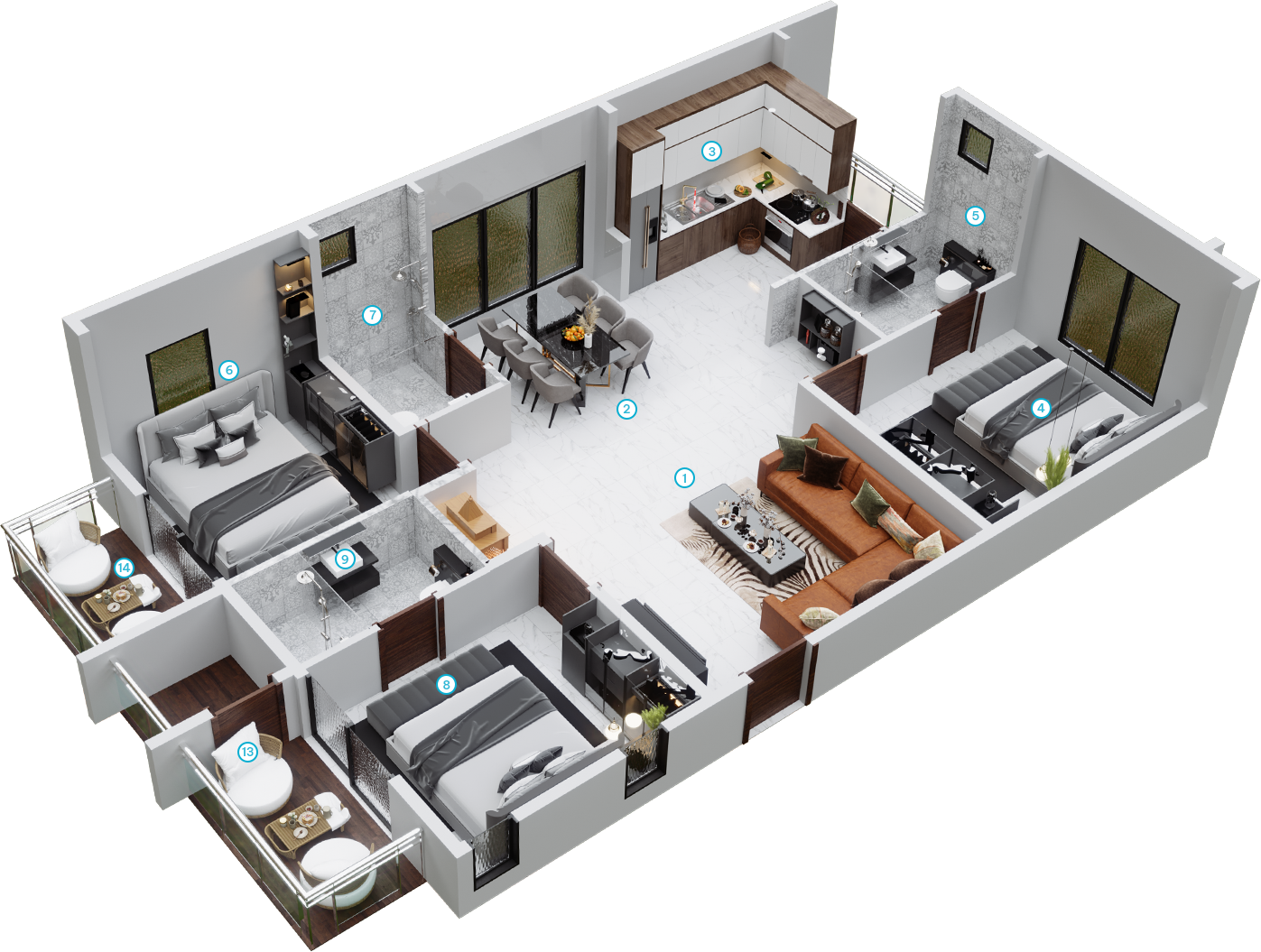 3 Bedrooms Bedrooms, ,3 BathroomsBathrooms,Apartment,Available Floor Plans,1660