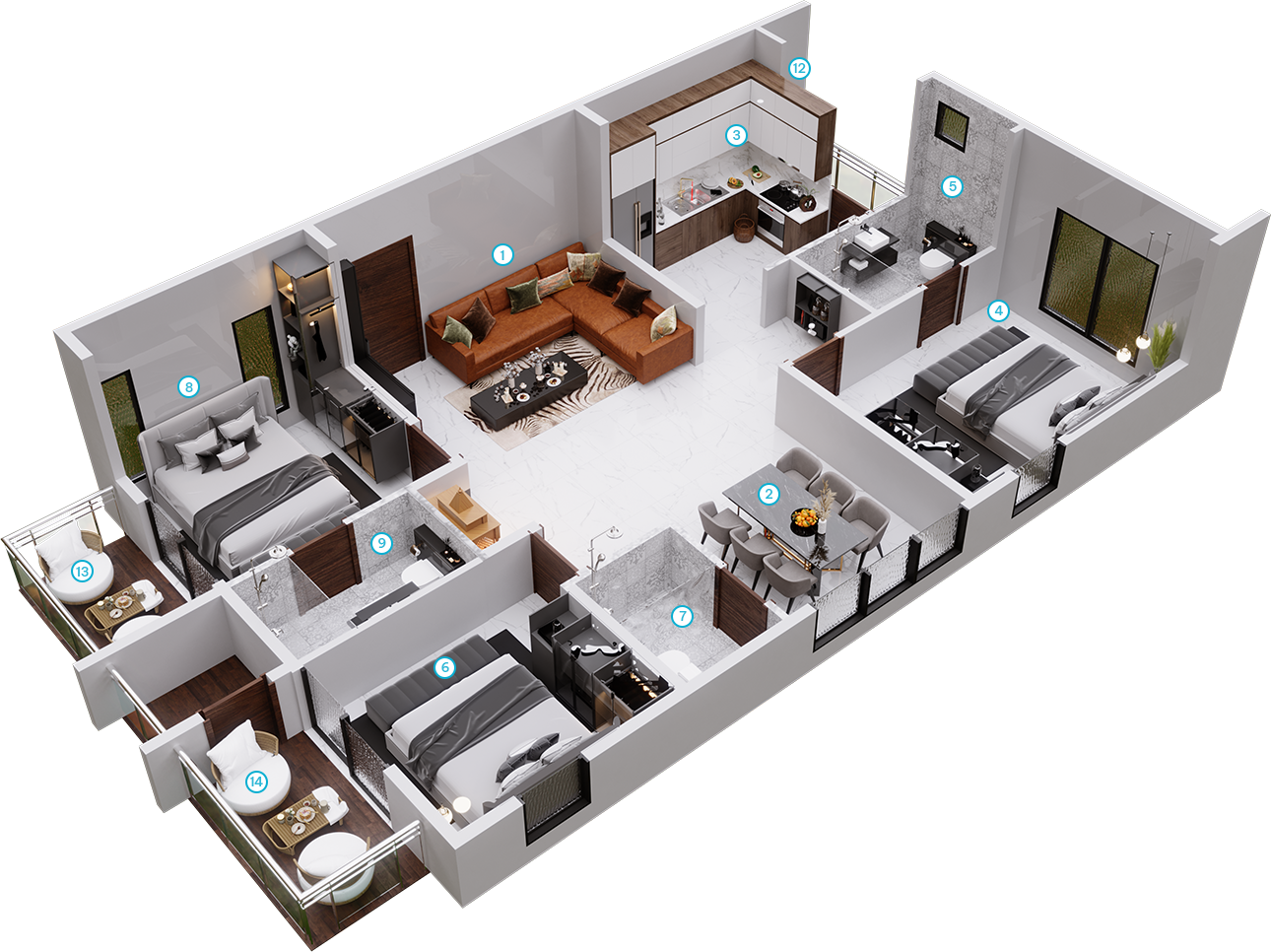 3 Bedrooms Bedrooms, ,3 BathroomsBathrooms,Apartment,Available Floor Plans,1663