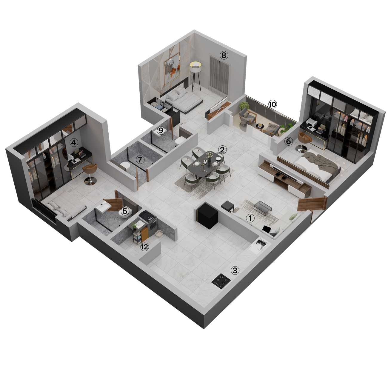 3 Bedrooms Bedrooms, ,3 BathroomsBathrooms,Apartment,Available Floor Plans,a049C0000009L6TQAU