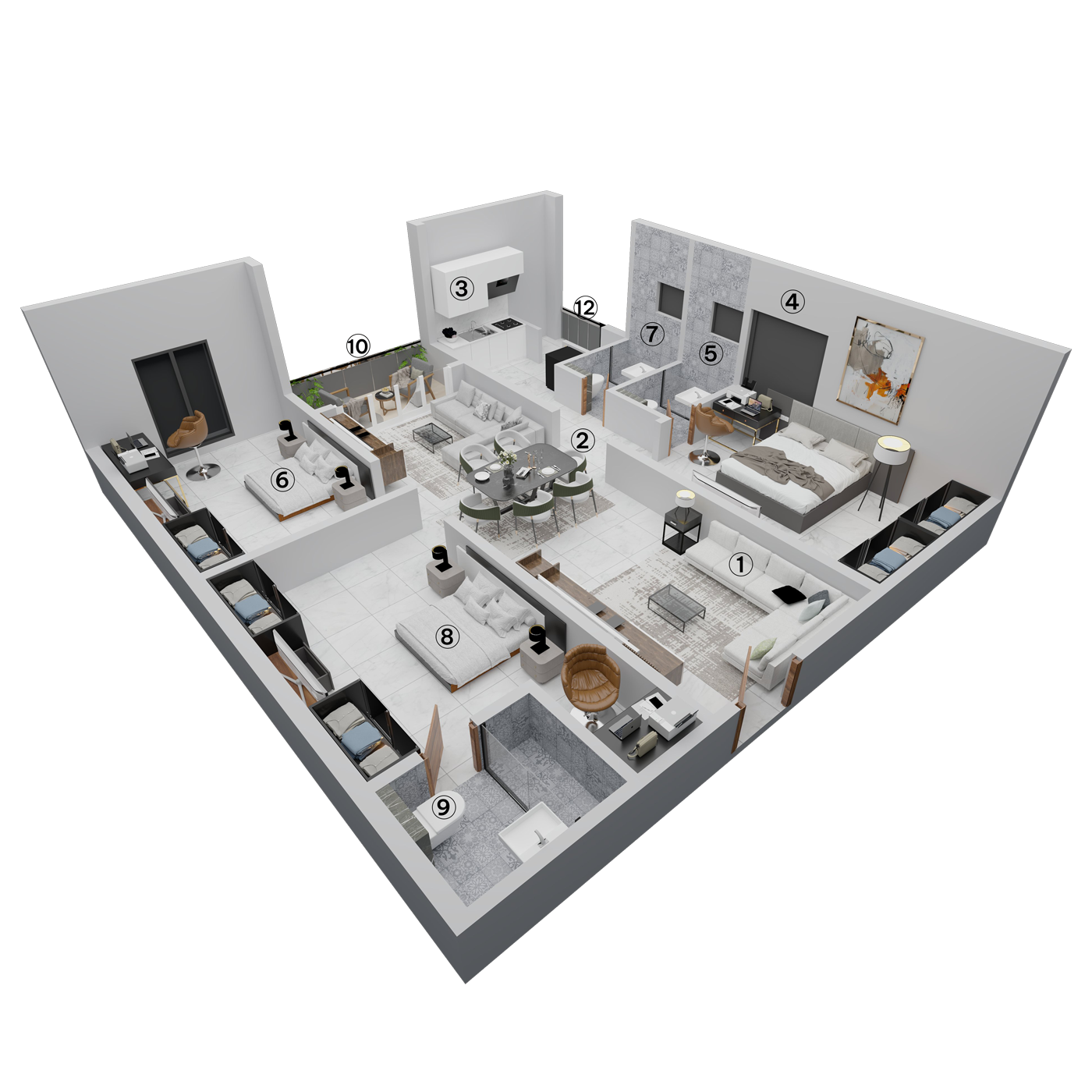 3 Bedrooms Bedrooms, ,3 BathroomsBathrooms,Apartment,Available Floor Plans,a049C0000009L6cQAE